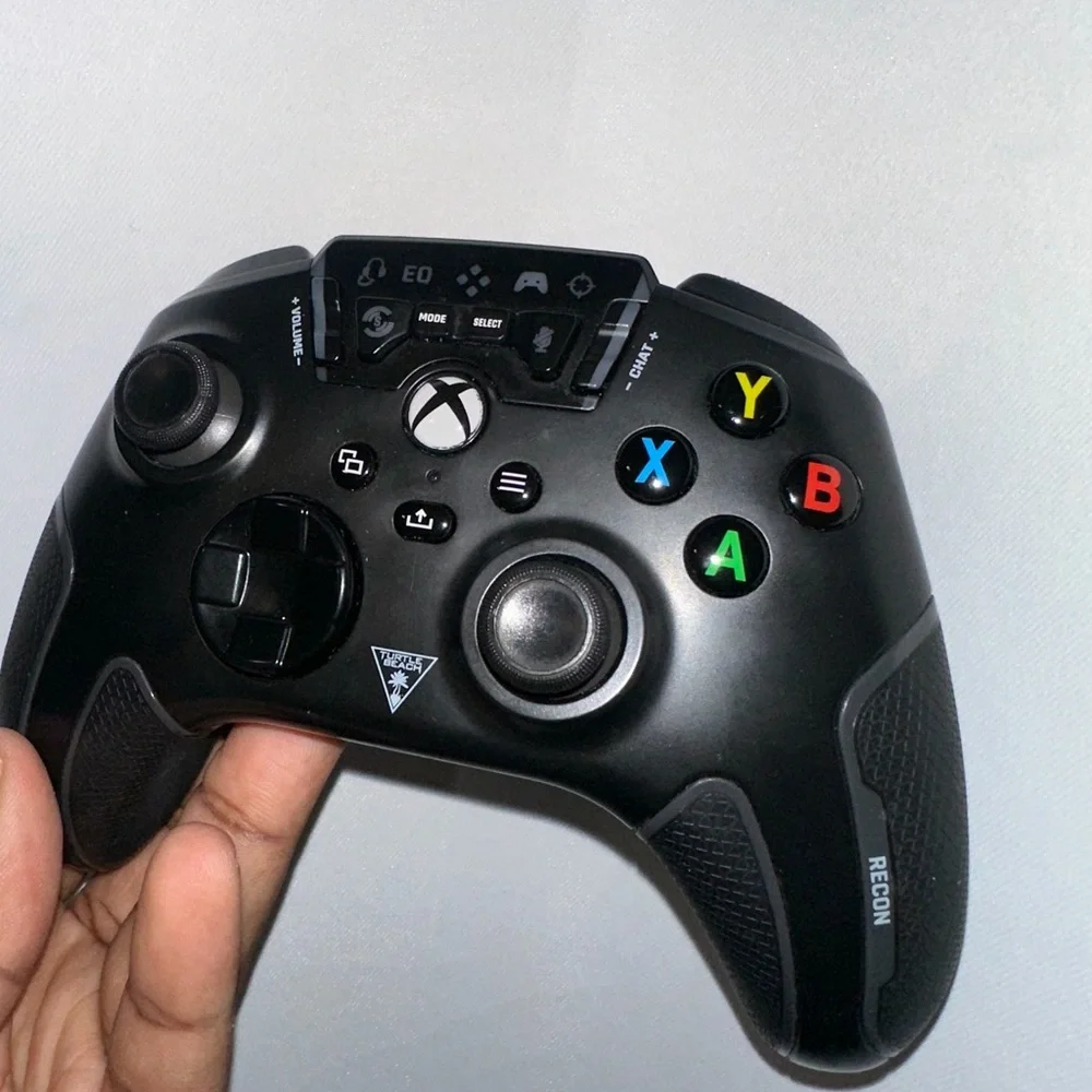 Black Gaming Controller with Colorful Buttons